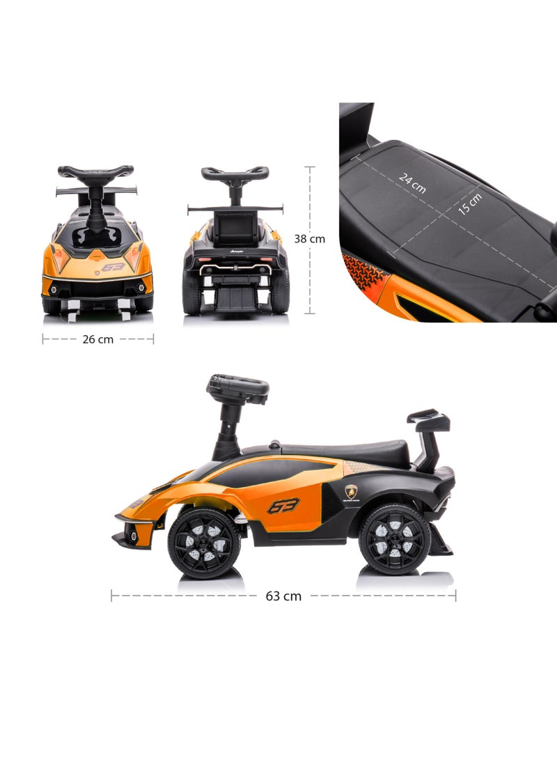 Moon - Lamborghini Essenza SC V12 With Anti-Roll Over Stopper For 12-36 Months - Yellow 63 x 28 x 38cm - Image 1