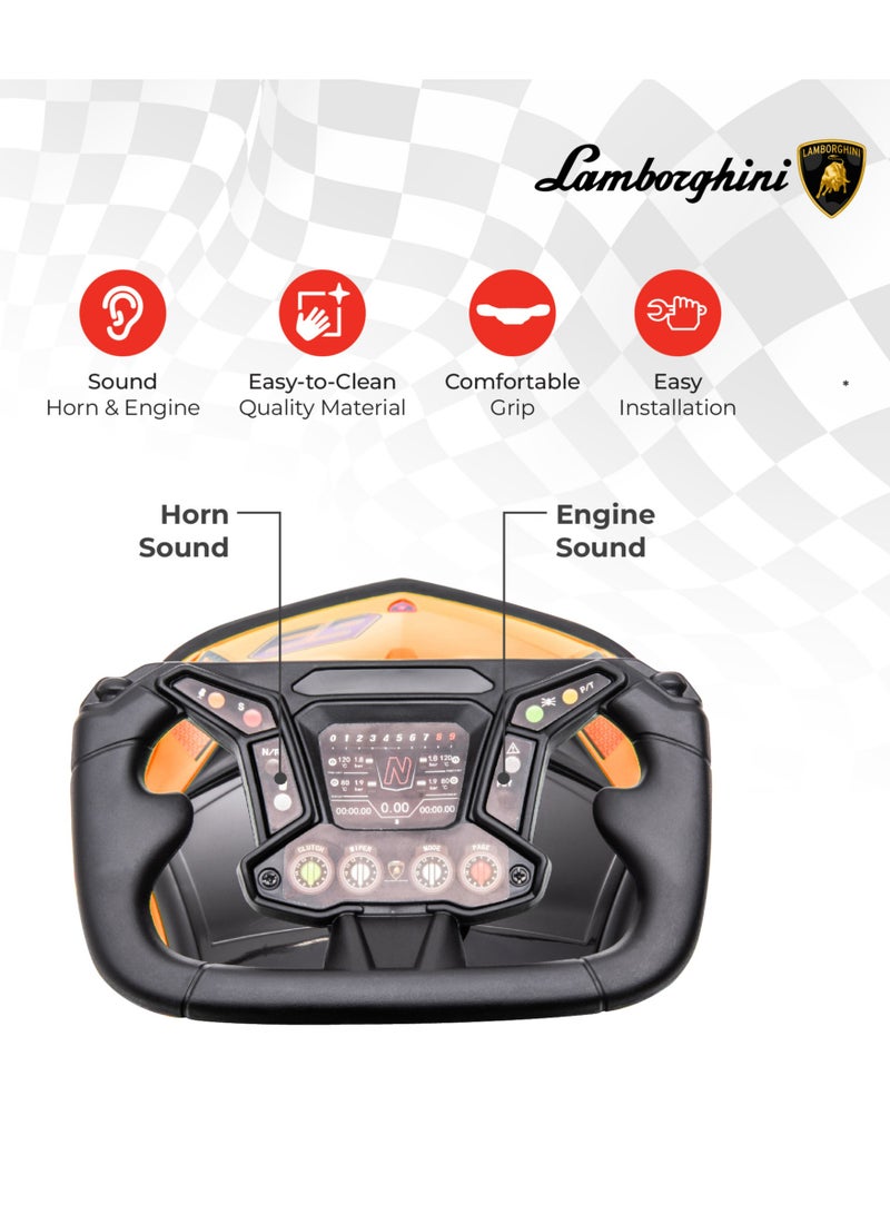 Moon - Lamborghini Essenza SC V12 With Anti-Roll Over Stopper For 12-36 Months - Yellow 63 x 28 x 38cm - Image 1