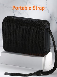 T&G TG-313 TWS Bluetooth V5.0 Wireless Mini Portable Stereo Bass Speaker with Strap Black  - Image 3