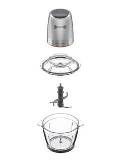 كينوود قطاعة طعام كهربائية مفرمة زجاجية مع وعاء زجاجي سعة 1.2 لتر (سعة تشغيل 600 مل)، Dripper Pro، شفرة رباعية، غطاء تخزين، سرعة مزدوجة، ملعقة، وظيفة سحق الثلج  - Image 3