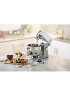 KENWOOD Stand Mixer PREMIUM Kitchen Machine kMix 5L Stainless Steel Bowl, K-Beater, Whisk, Dough Hook, Splashguard, Spatula, Unique Fold Function, Smart Speed Control 1000 W KMX750WH WHITE  - Image 5