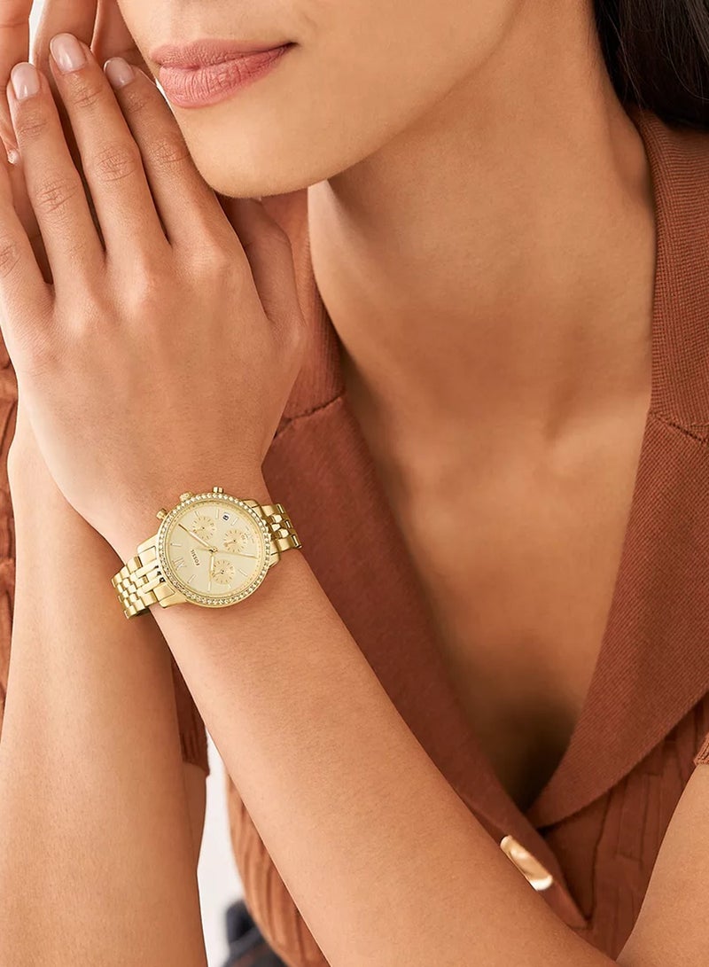 FOSSIL Women's Chronograph Round Shape Stainless Steel Wrist Watch ES5219 - 36 Mm  - Image 4
