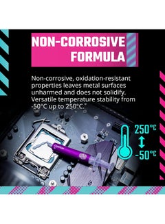 كولر ماستر معجون حراري CryoFuze فائق الأداء، جسيمات نانوية، موصلية وحدة المعالجة المركزية/وحدة معالجة الرسومات W/mk= 14 م، غير قابل للتآكل، درجة الحرارة -50 درجة مئوية حتى 250 درجة مئوية لمبردات وحدة المعالجة المركزية ووحدة معالجة الرسومات  - Image 3