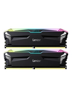 Lexar Lexar ARES RGB 32GB (2x16GB) DDR4 Desktop Memory, 3600MT/s Memory Speed, CL18 CAS Latency, Vibrant RGB Light Bar, Compatible with Intel XMP 2.0 and AMD Ryzen, Black - LD4BU016G-R3600GDLA  - Image 1