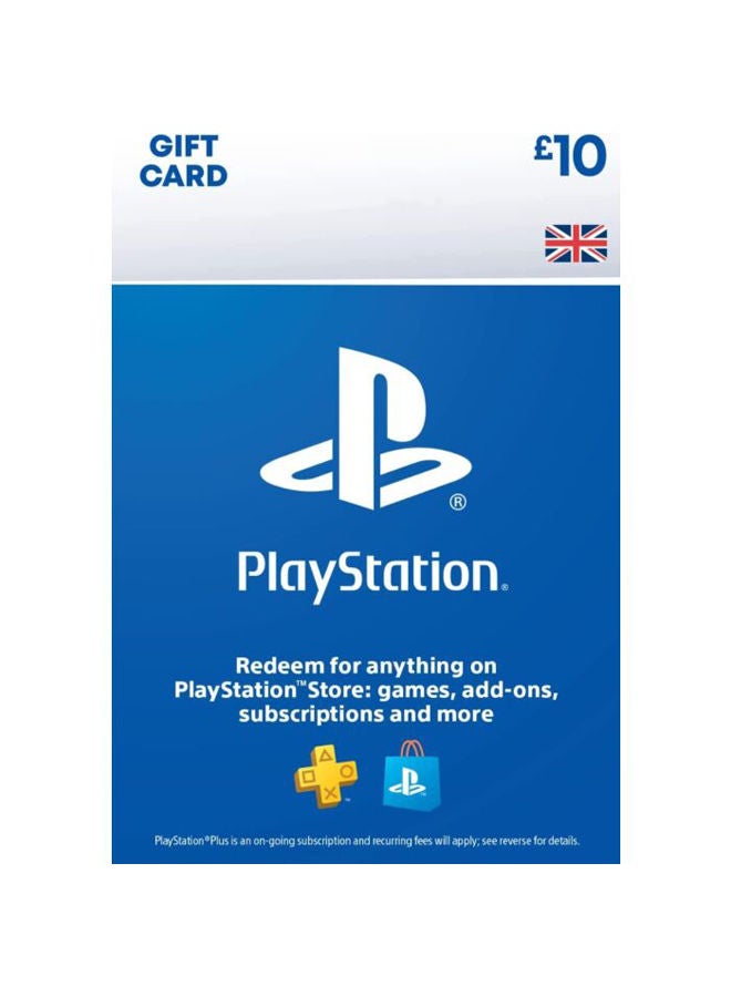 سوني بطاقة هدايا Playstation Store 10 UK Psn (الرمز الفوري). 