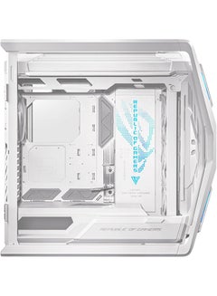 أسوس حافظة الكمبيوتر ROG Hyperion GR701 E-ATX، لوحات جانبية من الزجاج المقسى، مشعاع مزدوج يصل إلى 420 مم، مراوح 4*140 مم، حامل وحدة معالجة الرسومات المعدنية، تخزين المكونات، محور مروحة ARGB، شحن سريع 60 وات، 90DC00F3-B39000 أبيض  - Image 5