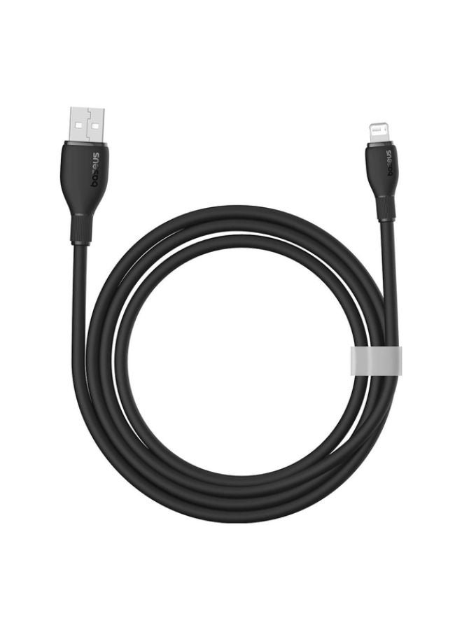 Baseus Pudding Series Fast Charging Cable USB to iP 2.4A 2m Cluster Black  - Image 5