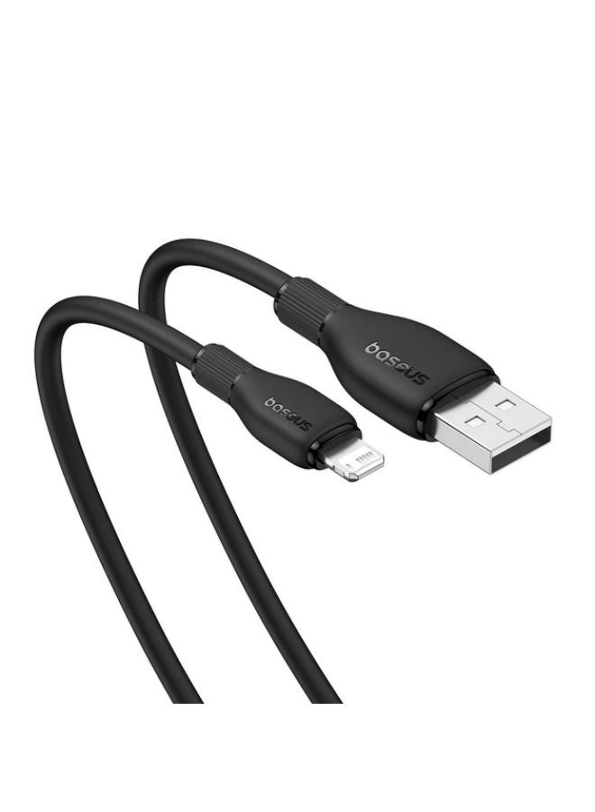 Baseus Pudding Series Fast Charging Cable USB to iP 2.4A 2m Cluster Black  - Image 3