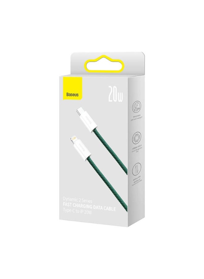 بيسوس كابل بيانات ديناميكي من السلسلة الثانية للشحن السريع من النوع C إلى iP بقدرة 20 وات بطول 1 متر - Image 5
