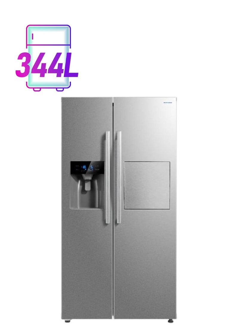 DAEWOO Side By Side Refrigerator 500 Liters DW-FRS-657SSI Silver 