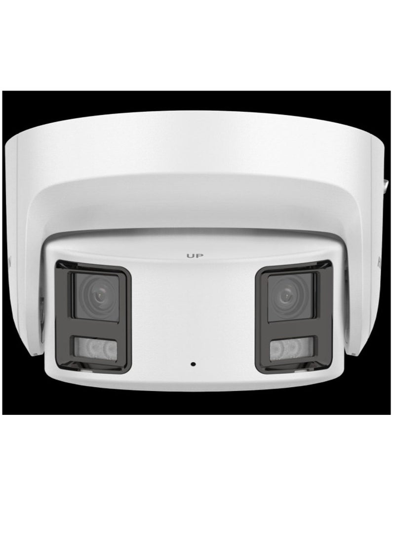 HIKVISION 8MP Panoramic Full Color POE IP Camera,Ultra Wide View Angle Dome Camera with Strobe Light&Audio Alarm,Human/Vehicle Detection,WDR,SD Card Slot,2 Way Audio,IP67 | DS-2CD2387G2P-LSU/SL(4MM)  - Image 3