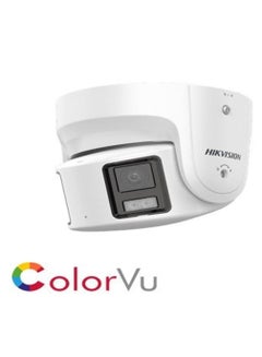 HIKVISION 8MP Panoramic Full Color POE IP Camera,Ultra Wide View Angle Dome Camera with Strobe Light&Audio Alarm,Human/Vehicle Detection,WDR,SD Card Slot,2 Way Audio,IP67 | DS-2CD2387G2P-LSU/SL(4MM)  - Image 2