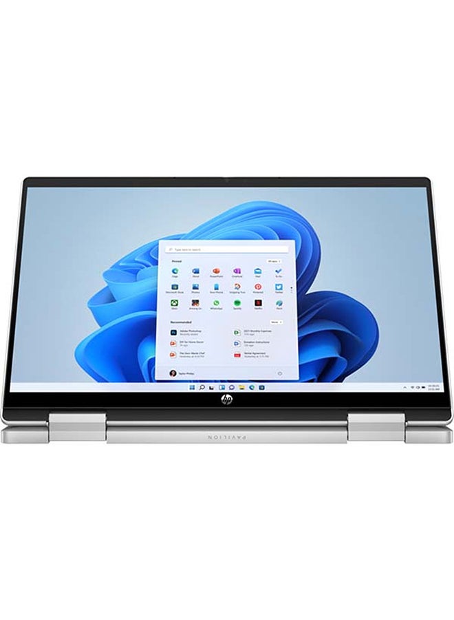 HP - Pavilion x360 14EK0021NE 2-in-1 Convertible Laptop With 14-Inch Display, Core i5 Processor/8GB RAM/512GB SSD/Windows 11 English/Arabic Silver - Image 1
