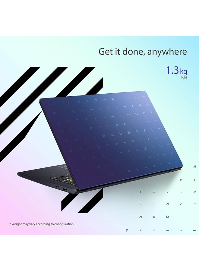 أسوس - كمبيوتر محمول E410MA-BV1920W بشاشة مقاس 14 بوصة، ومعالج Celeron N4020/ذاكرة وصول عشوائي سعة 4 جيجابايت/محرك أقراص SSD سعة 256 جيجابايت/بطاقة رسومات Intel UMA/نظام التشغيل Windows 11 Home - Image 1