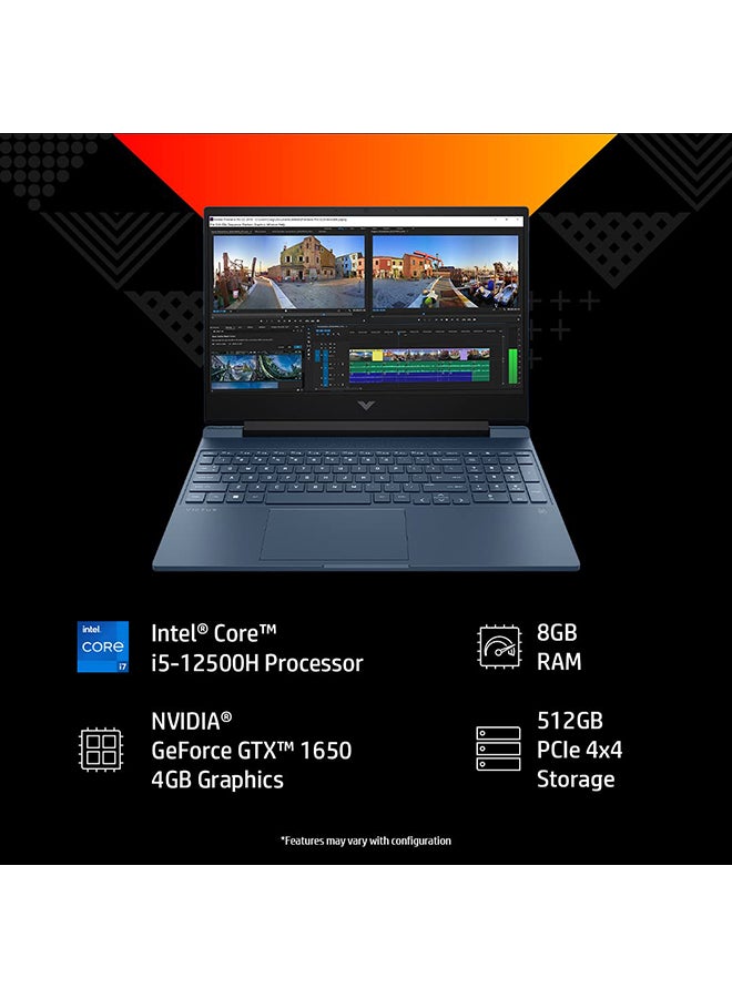 كمبيوتر محمول Victus للألعاب بشاشة مقاس 15.6 بوصة ومعالج Core i5-12450H وذاكرة وصول عشوائي سعة 8 جيجابايت ومحرك أقراص SSD سعة 512 جيجابايت وبطاقة رسومات Nvidia Geforce GTX 1650 سعة 4 جيجابايت ونظام تشغيل Windows 11 - pnsku/N70015686V/45/_/1697693618/80a42eba-7fc8-4327-ac31-dc482b39ca6d