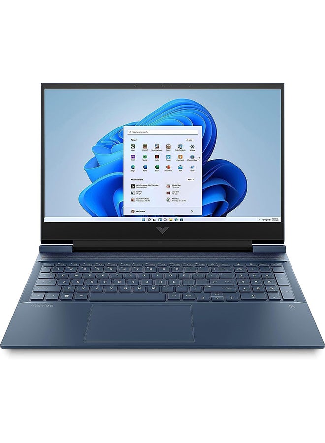 (Upgraded Version) Victus Gaming Laptop 16-d1020ne Laptop With 16.1-Inch FHD Display, Core i7-12650H Processor/16GB RAM/512GB SSD/6GB Nvidia Geforce RTX 3060 Graphics Card/Windows 11 / Blue English/Arabic Blue