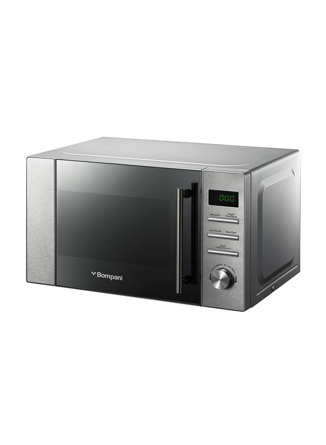 Bompani - Microwave Oven With Digital Control, 5 Power Levels, 8 Auto Menus, And 30S Quick Start - Defrost By Weight/Time, Led Display, Glass Turntable, Cooking Timer, And End Signal With One Year Warranty 20 L 1050 W BMO20DS Grey - Image 1