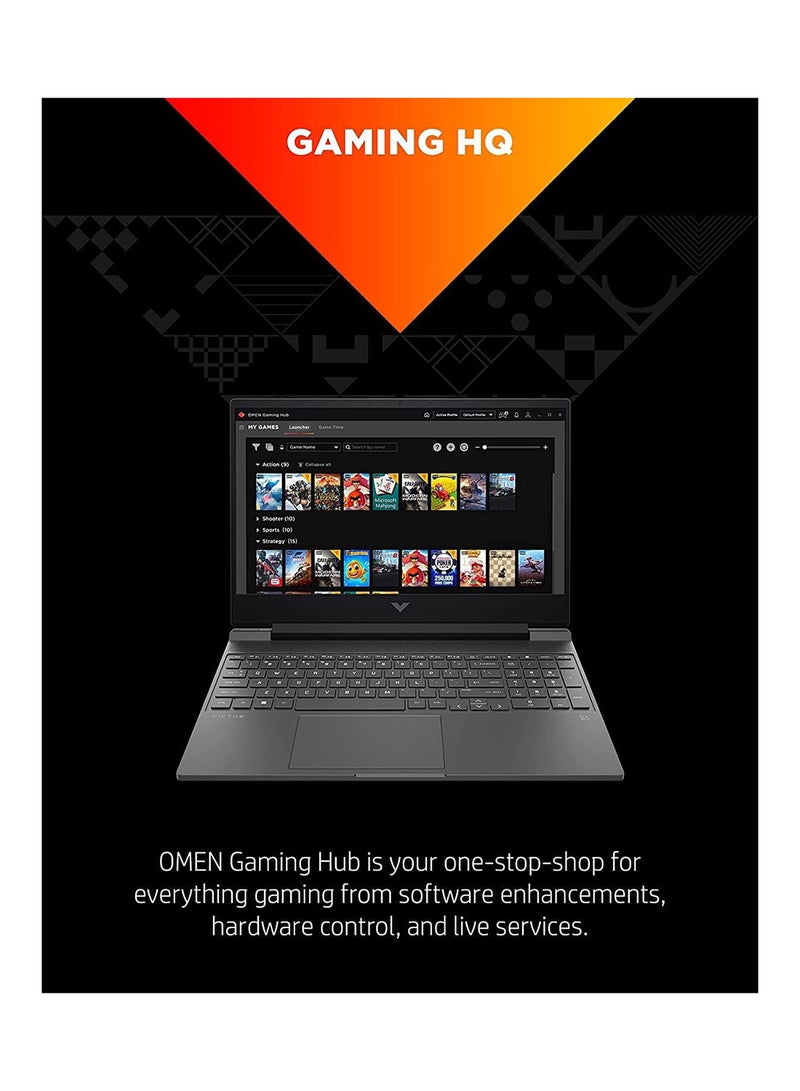 HP - Victus Gaming Laptop With 15.6-Inch Display, Ryzen 7 5800H Processor/16GB RAM/1TB SSD/4GB Nvidia GeForce RTX 3050 Ti Graphic Card/Windows 11 Home English Black - Image 1