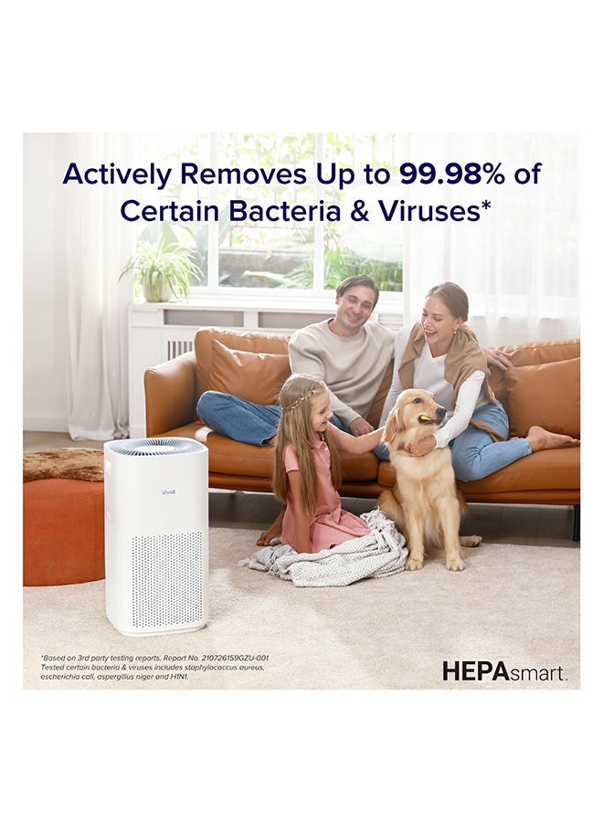 LEVOIT Core 600S Smart True HEPA Air Purifier Effective Range 147 ㎡ PM2.5 Laser Smart Sensor Air Quality 600 S/601 S White - Image 4