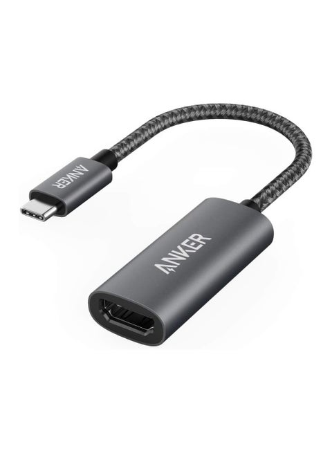 محول USB C إلى HDMI (4K@60 هرتز)، محول PowerExpand+ الألومنيوم USB C المحمول، لأجهزة MacBook Pro وMacBook Air وiPad Pro وPixelbook وXPS وGalaxy والمزيد (متوافق مع منافذ Thunderbolt 3) رمادي