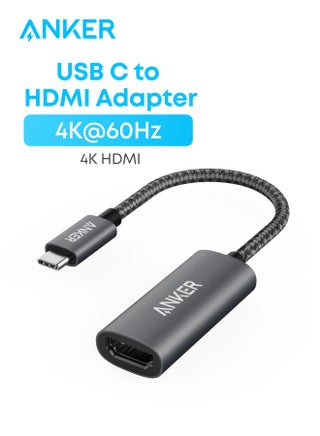 USB C to HDMI Adapter (4K@60Hz), PowerExpand+ Aluminum Portable USB C Adapter, for MacBook Pro, MacBook Air, iPad Pro, Pixelbook, XPS, Galaxy, and More (Compatible with Thunderbolt 3 ports) Gray - pnsku/N70015828V/45/_/1754318167/009ff15d-f485-4697-9107-04fbf5a6d8b4