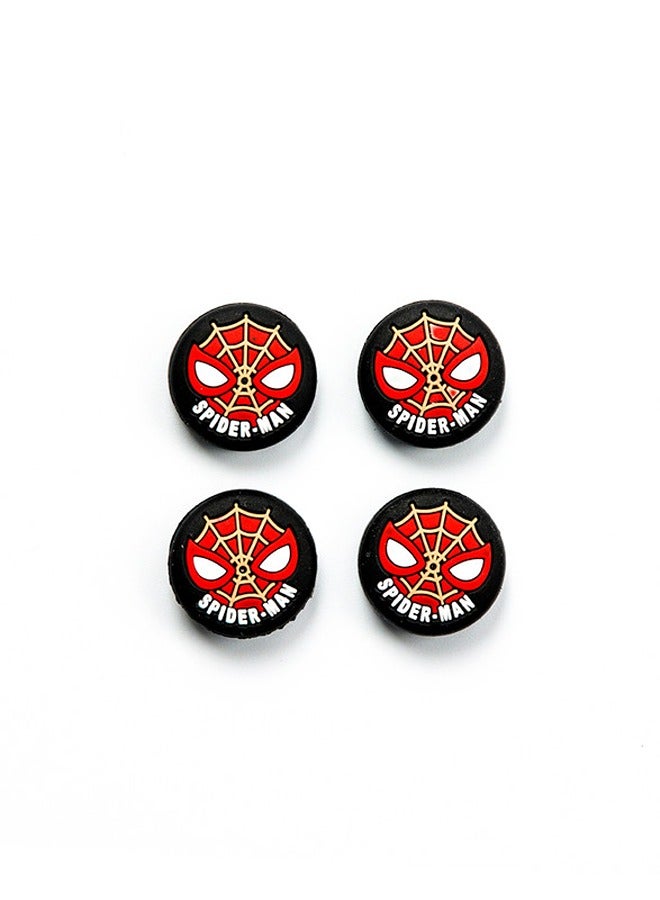 Alpha X - 4-Piece Performance Thumbstick Grip SpiderMan Theme Set for PS4/PS5 Controllers - Image 1