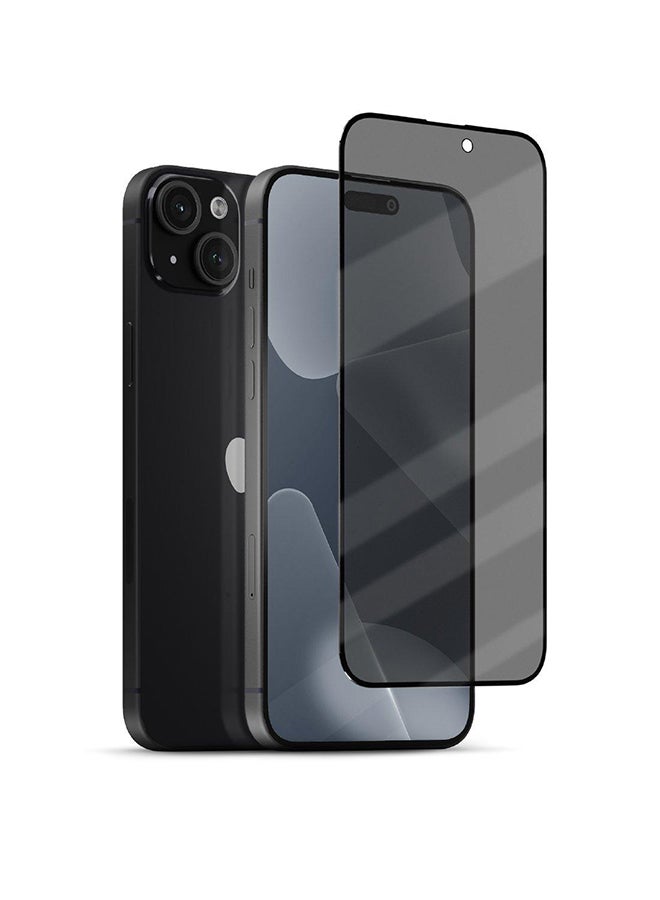 HYPHEN - Privacy Tempered Glass With Applicator For iPhone 15 Plus Clear - Image 1