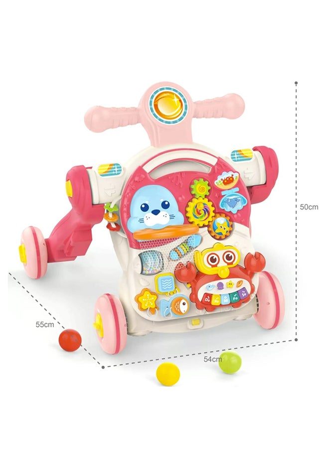 HUANGER Educational Musical Baby 4 In 1 Multi Function Baby Walker With Light And Music - Image 2