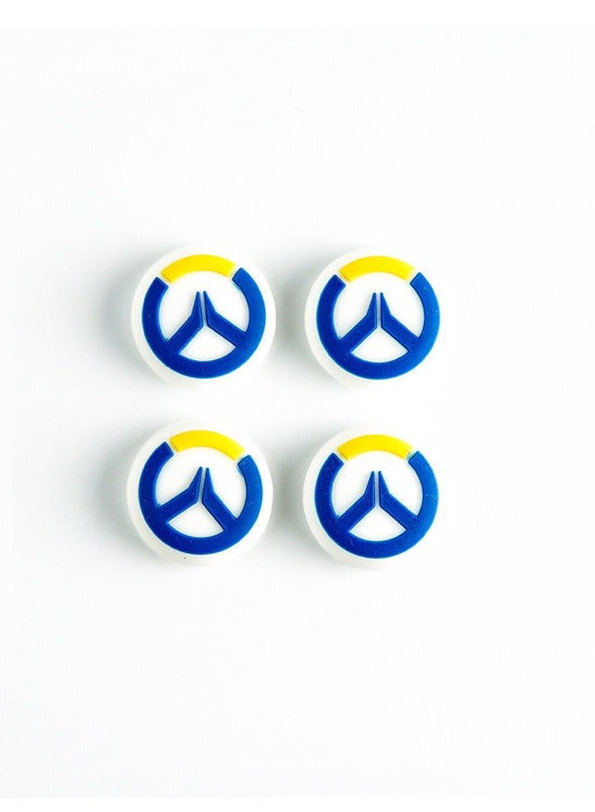 Alpha X 4-Piece Performance Thumbstick Grip Overwatch Theme Set for PS4/PS5 Controllers - Image 2