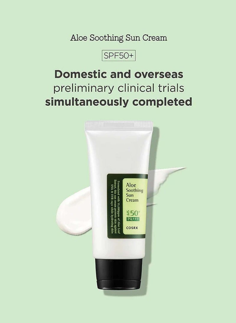 كريم الشمس المهدئ بالصبار بعامل حماية من الشمس SPF 50+ PA+++ أبيض 50.0 مل  - Image 2