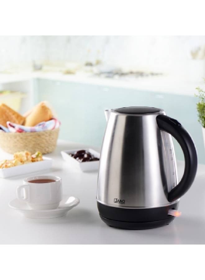 جانو غلاية كهربائية ستانلس ستيل 1.7 لتر 2200 واط E03214 فضي - Image 5