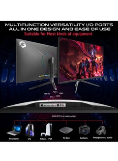 GameOn GOP32UHD144IPS 32 Inches UHD 144Hz MPRT 0.5ms HDMI 2.1 IPS Gaming Monitor Support PS5 Black  - Image 4
