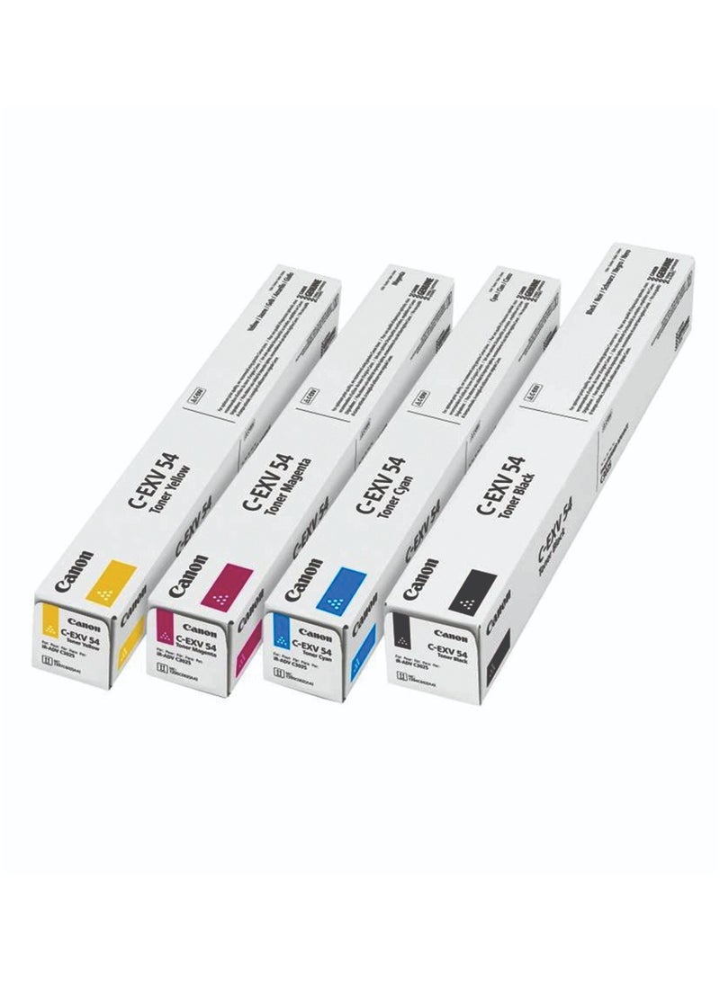 Genuine C-EXV 54 Toner Cartridge Multipack, IR C3025 Full Set Black,Cyan,Magenta,Yellow - pnsku/N70016061V/45/_/1697718685/ba98149b-5b6f-465e-9b05-b447a194b95c