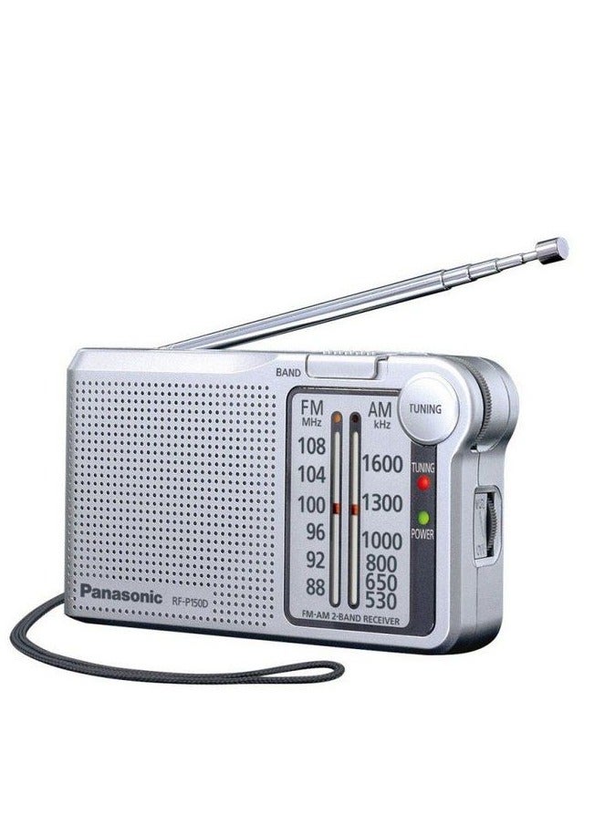 Panasonic RF-P150D FM/AM Pocket Radio RF-P150D Silver  - Image 1