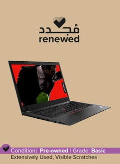 Lenovo Renewed - Thinkpad T480s (2020) Laptop With 14-Inch Display, Intel Core i7 Processor/8th Gen/8GB RAM/256GB SSD/Intel HD Graphics With English Keyboard English Black  - Image 1