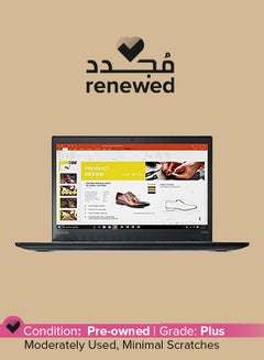 Renewed - Thinkpad T470s (2017) Business Laptop With 14-Inch Display, Intel Core i7 Processor/7th Gen/8GB RAM/256GB SSD/Intel HD Graphics 620 With Keyboard English/Arabic Black