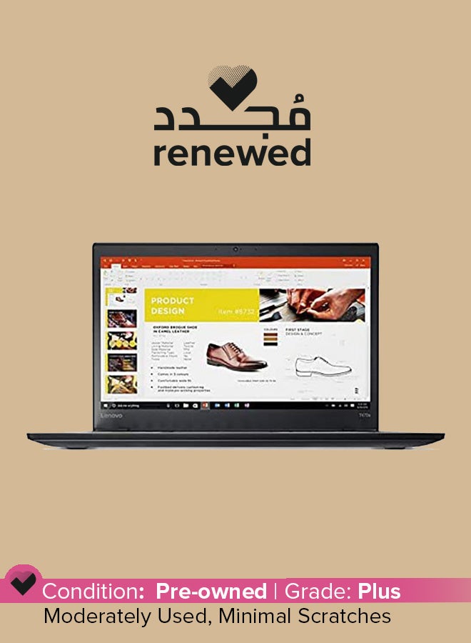 Lenovo - Renewed - Thinkpad T470s (2017) Business Laptop With 14-Inch Display, Intel Core i7 Processor/7th Gen/8GB RAM/256GB SSD/Intel HD Graphics 620 With Keyboard English/Arabic Black - Image 1