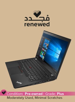 Lenovo Renewed - Thinkpad T460s (2016) Laptop With 14-Inch Display, Intel Core i5 Processor/6th Gen/12GB RAM/256GB SSD/Intel HD Graphics 520 English/Arabic Black 