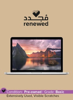 Renewed - Macbook Pro A1502 (2015) Laptop With 13.3-Inch Display,Intel Core i5 Processor/6th Gen/8GB RAM/256GB SSD/1.5GB Integrated Graphics English Silver