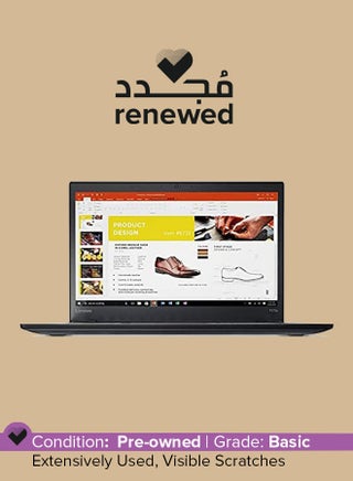 Renewed - Thinkpad T470s (2017) Business Laptop With 14-Inch Display, Intel Core i7 Processor/7th Gen/8GB RAM/256GB SSD/Intel HD Graphics 620 With Keyboard English/Arabic Black - pnsku/N70016142V/45/_/1697729912/793c89b9-78fb-4e35-9a5d-c6a4712afe6e
