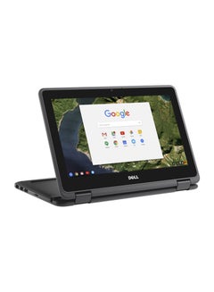 ديل لابتوب كروم بوك 11 3189 2NN30 مجدد قابل للتحويل مزود بشاشة لمس IPS مقاس 11.6 بوصة ومعالج انتل سيليرون وذاكرة وصول عشوائي رام سعة 4 جيجابايت وبطاقة اي ام ام سي سعة 16 جيجابايت وبطاقة رسومات انتل اتش دي 400 اللغة الإنجليزية أسود  - Image 3