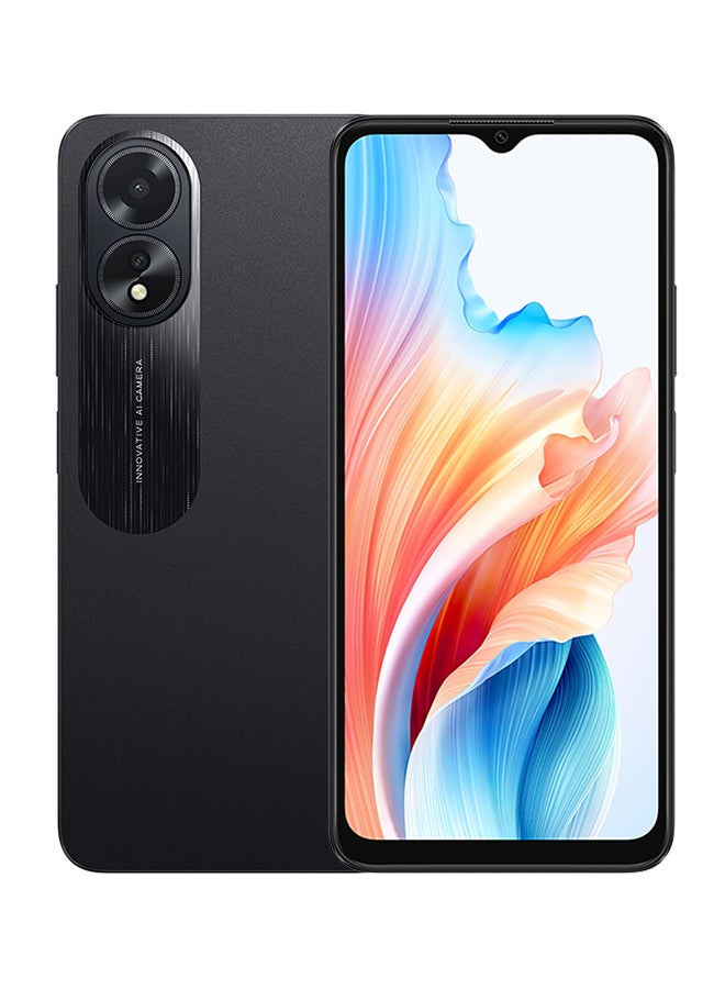 OPPO - A18 Dual SIM Glowing Black 4GB RAM 64GB 4G LTE - Middle East Version - Image 1