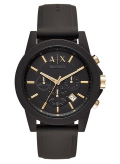 Armani Exchange Men's Analog Round Shape Silicone Wrist Watch AX7105 ...