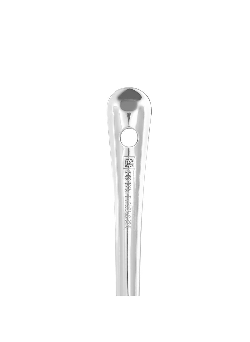 Royalford - Stainless Steel Basting Ladle  Ideal for Cooking and Serving Food Premium-Quality Ladle, Food-Grade, Elegant and Lightweight Design Silver Silver - Image 1