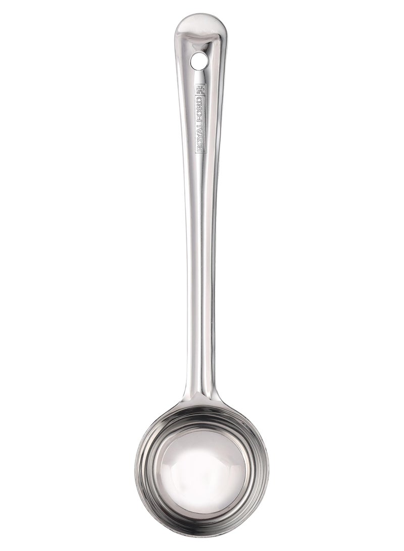 رويال فورد مغرفة بَستِيل من الستانلس ستيل مثالية للطهي وتقديم الطعام مغرفة ذات جودة متميزة، من درجة الطعام، تصميم أنيق وخفيف الوزن فضي - Image 1