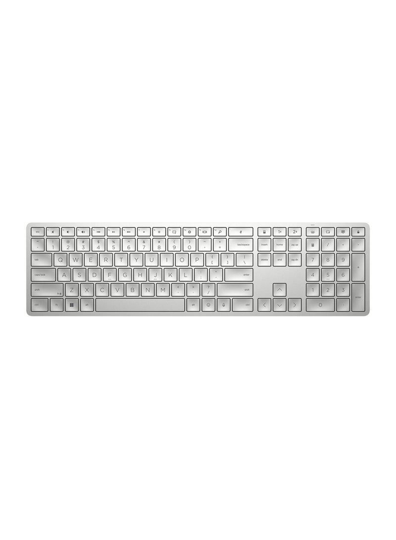 HP 970 Programmable Wireless Keyboard Arab White  - Image 1