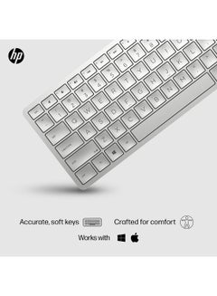 HP 970 Programmable Wireless Keyboard Arab White  - Image 5