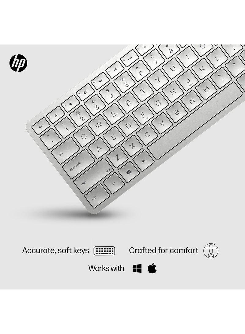 HP 970 Programmable Wireless Keyboard Arab White  - Image 5