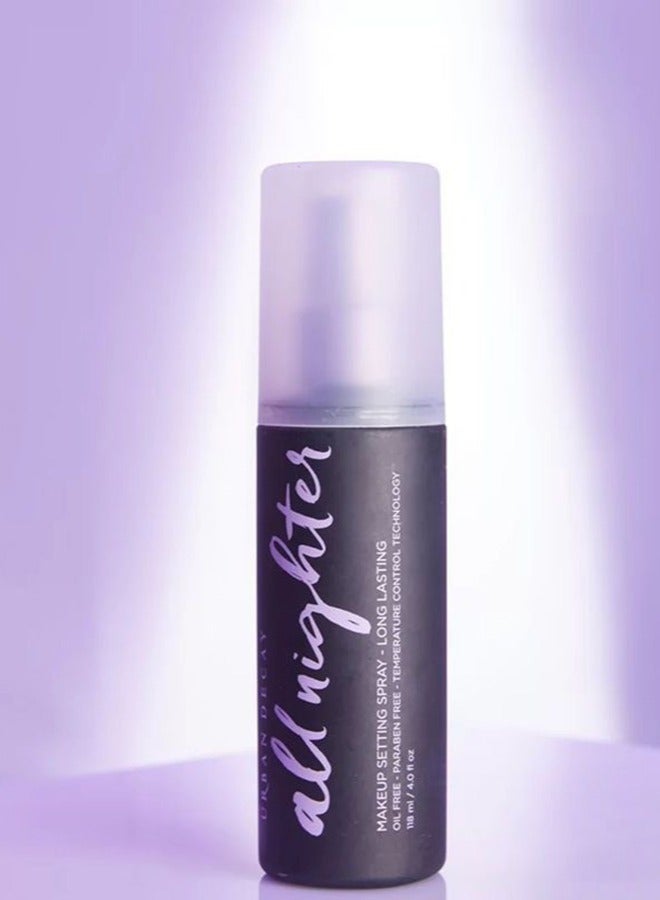 All Nighter Long Lasting Makeup Setting Spray For All Skin Types 118Ml Transparent