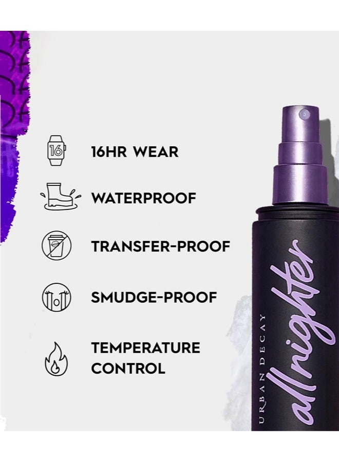 All Nighter Long Lasting Makeup Setting Spray For All Skin Types 118Ml Transparent